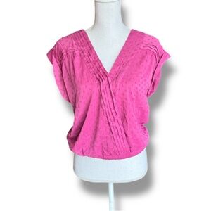 NWT Stitch Fix Mason & Belle Swiss Dot V-Neck Top Size Small Medium NEW